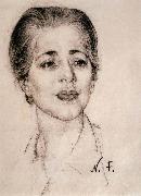 Nikolay Fechin Portrait of lady oil painting